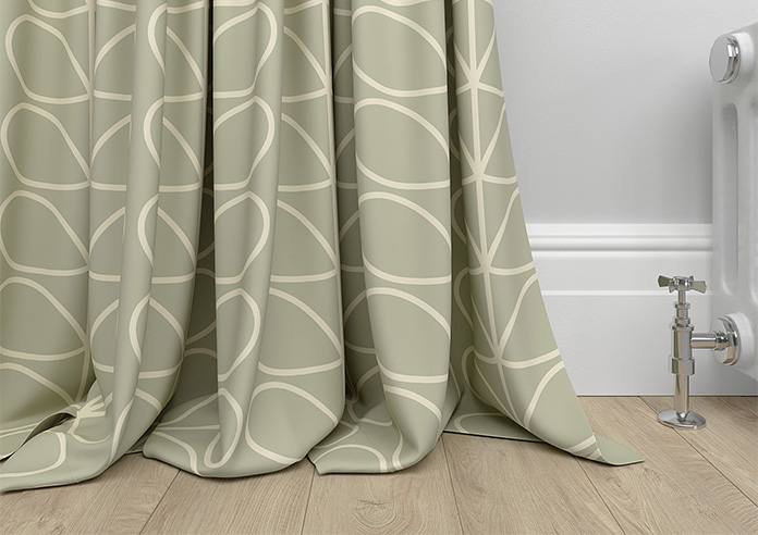 Orla Kiely Jumbo Linear Stem, Pebble - Made to Measure Curtains - Image 6